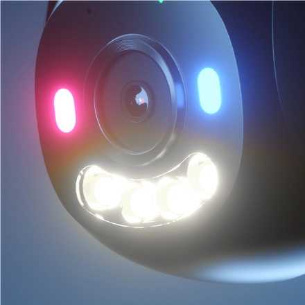 Red-blue warning light